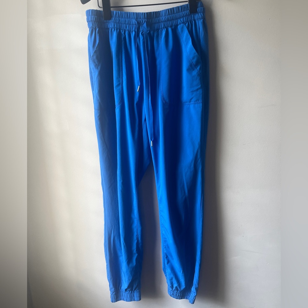 TNA Blue Lounge Pants with Elastic Waistband and Cuffs